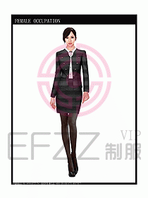 時尚職業女西服設計圖780