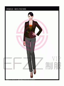 時尚職業女西服設計圖777