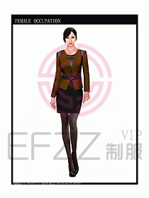 時尚職業(yè)女西服設計圖793