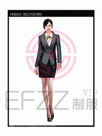 時尚職業(yè)女西服設(shè)計圖801