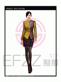 時尚職業女西服設計圖826