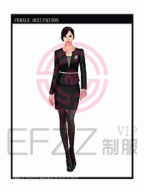 時尚職業(yè)女西服設(shè)計圖825