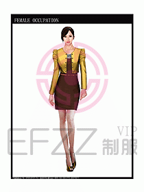 時尚職業(yè)女西服設計圖839
