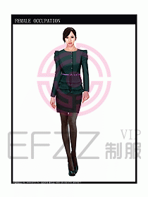 時尚職業女西服設計圖841