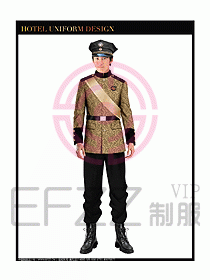 酒店門童制服設計圖748