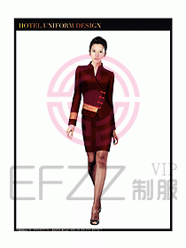 酒店中餐服務(wù)員制服設(shè)計圖1264
