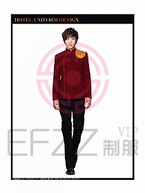 酒店中餐服務(wù)員制服設(shè)計(jì)圖1273