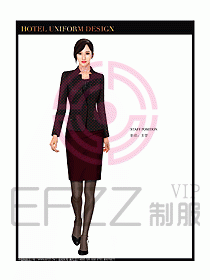 總臺(tái)收銀接待制服設(shè)計(jì)圖174