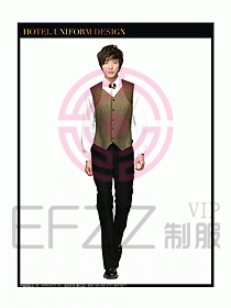 酒店西餐服務生制服設計圖784
