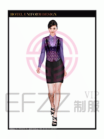 酒店西餐服務(wù)生制服設(shè)計圖799