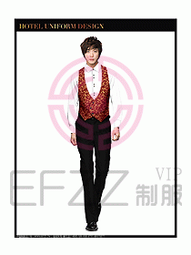 酒店西餐服務生制服設計圖794