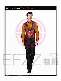 酒店西餐服務(wù)生制服設(shè)計圖805