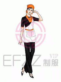 快餐廳制服設計圖008