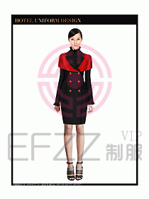 女秋冬職業裝設計圖874