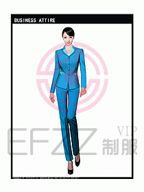 女秋冬職業(yè)裝設計圖907