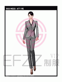 女秋冬職業裝設計圖921