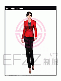 女秋冬職業裝設計圖929