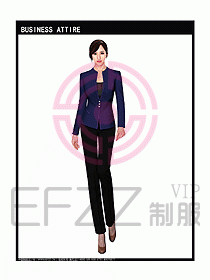 女秋冬職業(yè)裝設計圖926