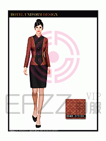 酒店前臺(tái)服務(wù)員制服設(shè)計(jì)圖609
