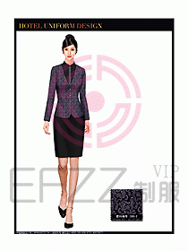 酒店前臺(tái)服務(wù)員制服設(shè)計(jì)圖612